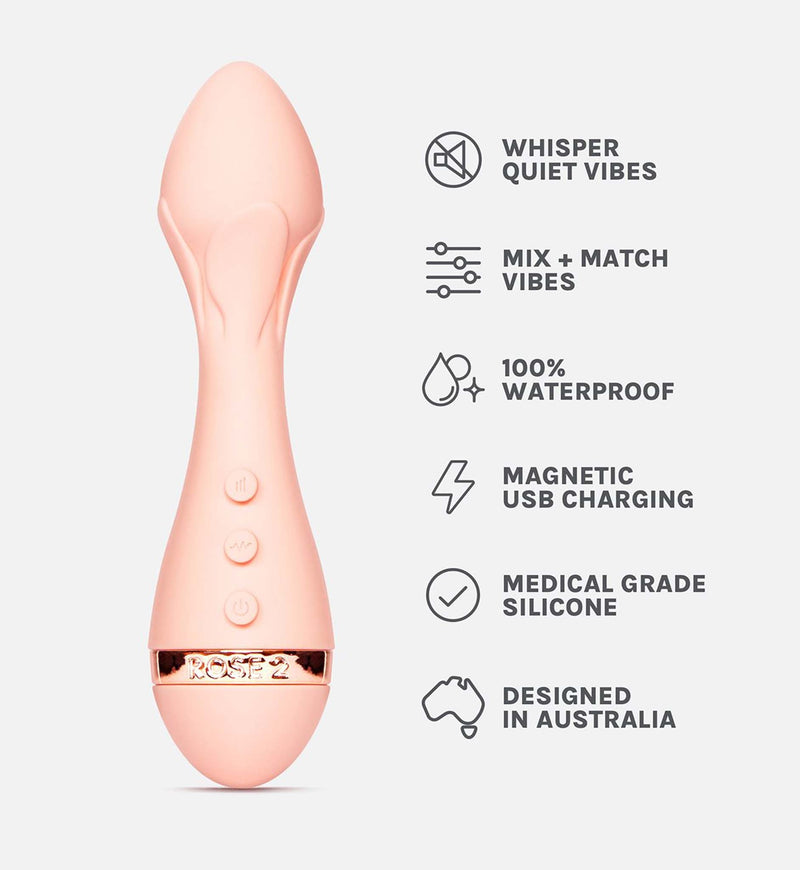 Vush - The Rose 2 Precision Bullet Vibrator - Lichtroze