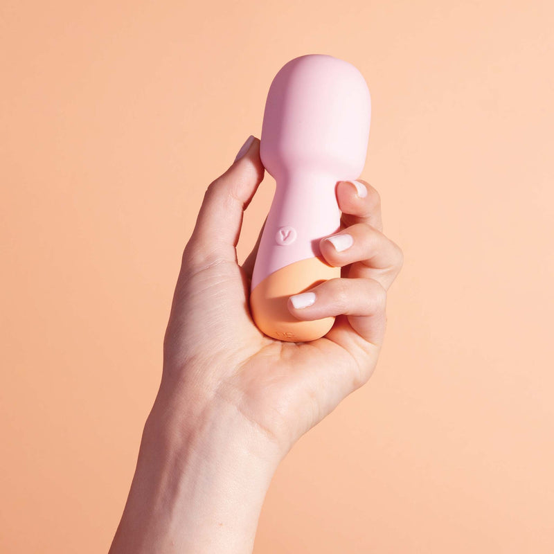Vush - Peachy - Mini Wand Vibrator - Lichtroze