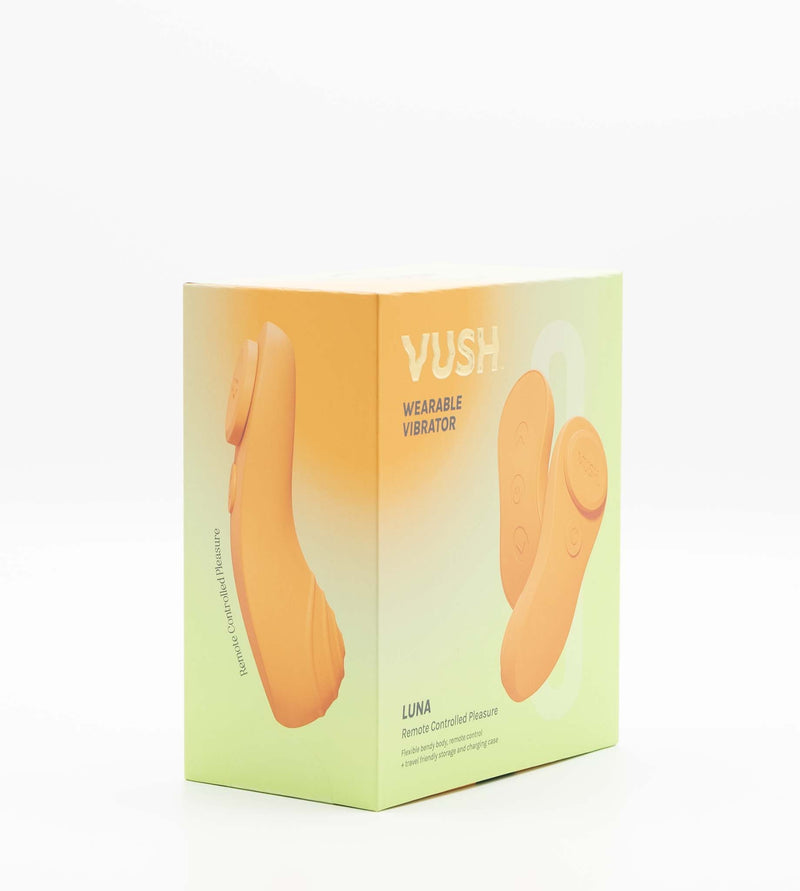 Vush -  Luna Draagbare Vibrator - Panty Vibrator - Met Afstandsbediening - Oranje