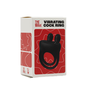The Wave - Vibrerende Cockring met Clitoris Stimulator - Nr. 26 - Zwart-Erotiekvoordeel.nl