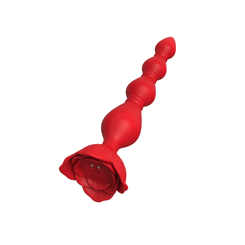 Inner Bloom - Vibrerende Bloesem Anaal Plug - Rood-Erotiekvoordeel.nl