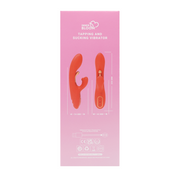 Inner Bloom - Rabbit Vibrator met Klop Functie en Clitoris Balletje - Rood-Erotiekvoordeel.nl