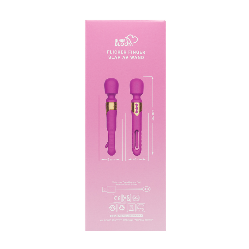 Inner Bloom - Tapping Wand Vibrator - Roze-Erotiekvoordeel.nl