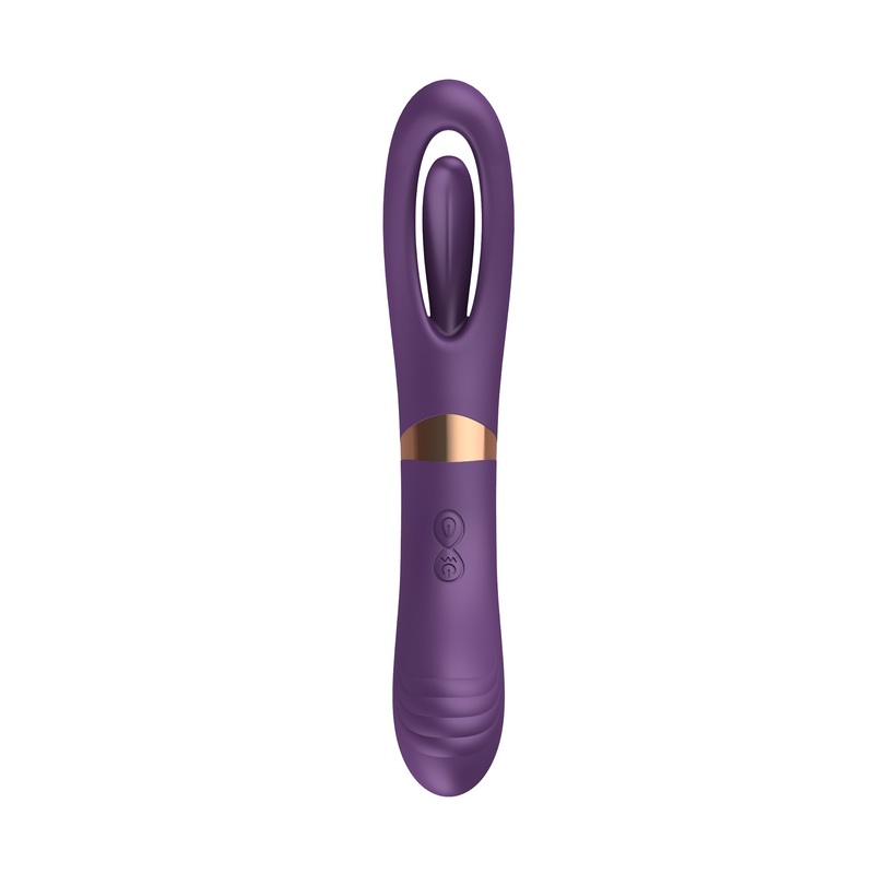 Inner Bloom - Vibrator met Klop Functie - Paars-Erotiekvoordeel.nl