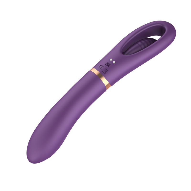 Inner Bloom - Vibrator met Klop Functie - Paars-Erotiekvoordeel.nl