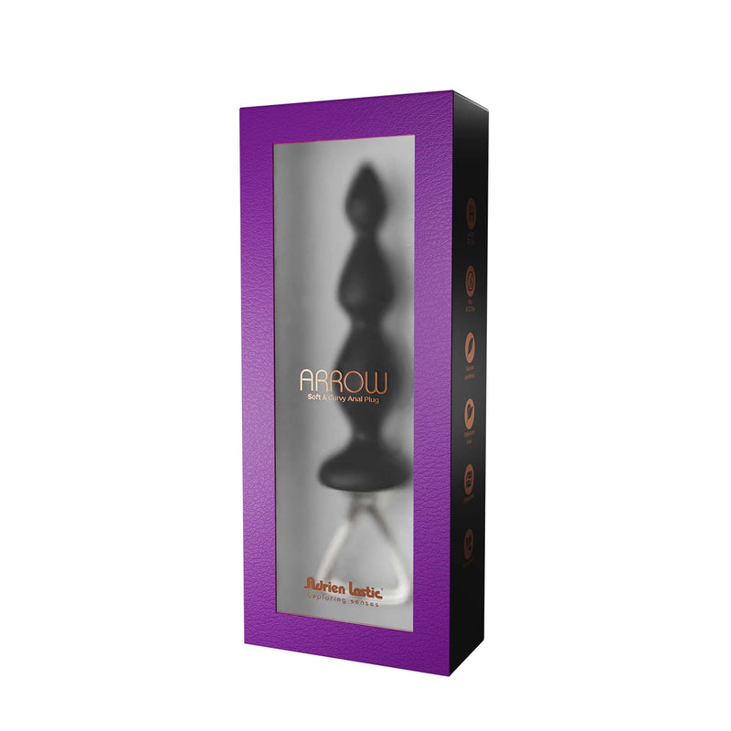 Adrien Lastic - Arrow II - Anaal Plug met Trekring - Zwart-Erotiekvoordeel.nl