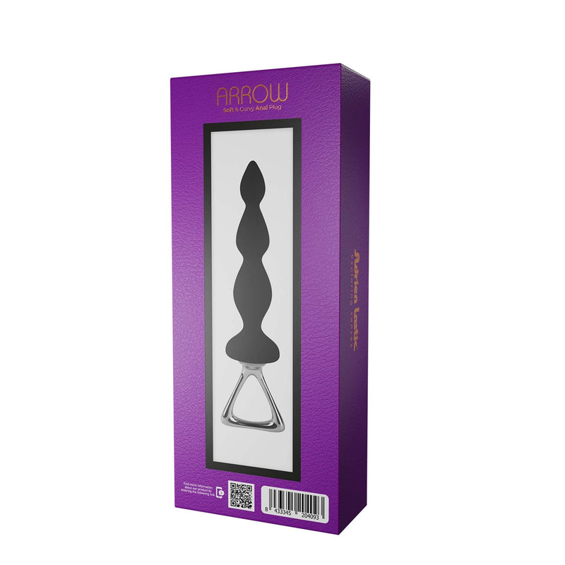 Adrien Lastic - Arrow II - Anaal Plug met Trekring - Zwart-Erotiekvoordeel.nl