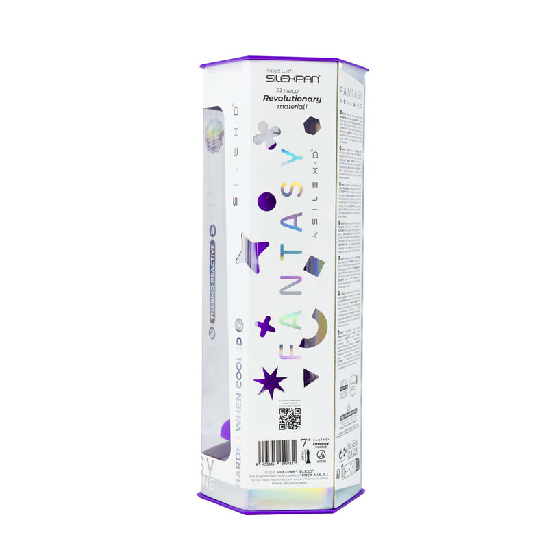 SILEXD - Dreamy - Dual Density Siliconen Dildo - 18.5 cm - Paars-Erotiekvoordeel.nl