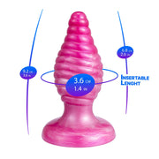 SILEXD - Cherry - Thermoreactieve Siliconen Buttplug - 9.2 cm x 3.6 cm - Roze-Erotiekvoordeel.nl