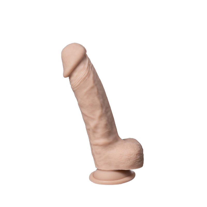 SILEXD - Real Skin - Realistische Dildo - Model 1 - 21 x 4.2 cm - Lichte Huidskleur-Erotiekvoordeel.nl