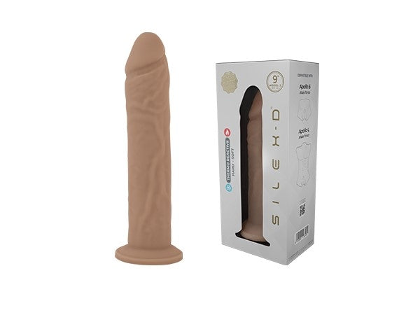 SILEXD - Realistische Rechte Dildo met Zuignap - Model 2 - 23 cm - Lichte Huidskleur-Erotiekvoordeel.nl