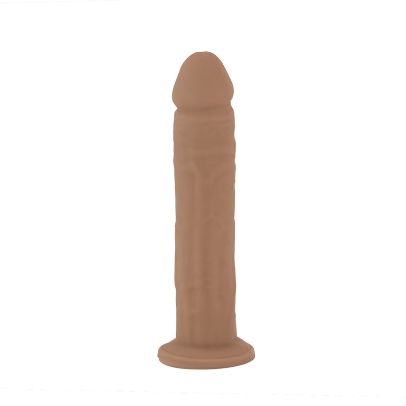 SILEXD - Realistische Rechte Dildo met Zuignap - Model 2 - 23 cm - Lichte Huidskleur-Erotiekvoordeel.nl