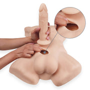 SILEXD - Apollo Masturbator - Mannelijk Torso plus Dildo - Lichte Huidskleur-Erotiekvoordeel.nl