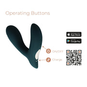 Adrien Lastic - Pulsation - Pulserende en Vibrerende Prostaat Massager - App Control - Teal-Erotiekvoordeel.nl