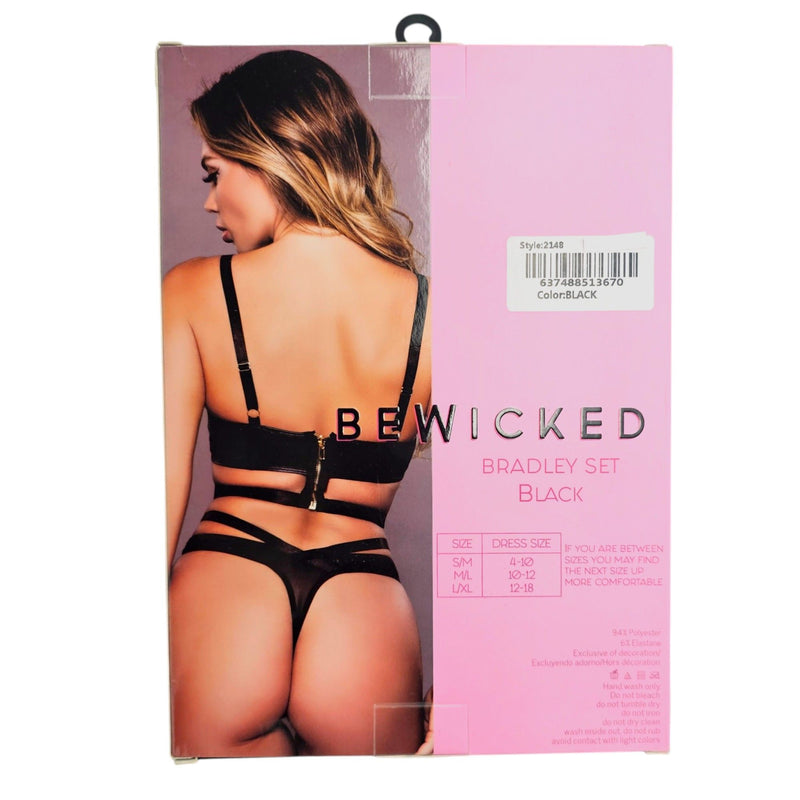 Be Wicked - Bradley - Lingerie Set - Zwart
