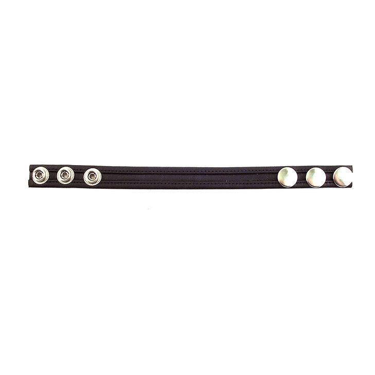 Rouge - Lederen Cockstrap met Stiksels - Zwart-Erotiekvoordeel.nl