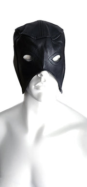 Rouge - Lederen Half Hoofd Masker - Zwart-Erotiekvoordeel.nl