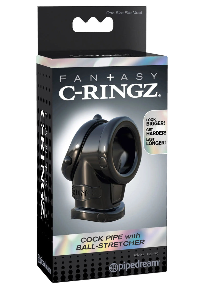 Pipedream - Fantasy C-Ringz - Cock Pipe met Ballstretcher - Zwart
