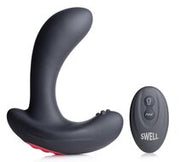 Heavy Hitters - Swell - Opblaasbare Vibrerende Prostaatplug - Zwart