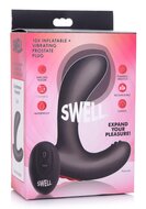 Heavy Hitters - Swell - Opblaasbare Vibrerende Prostaatplug - Zwart