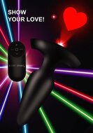 BootySparks - Heart Laser - Buttplug met laser projectie HART - Maat S