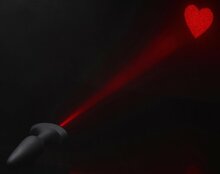 BootySparks - Heart Laser - Buttplug met laser projectie HART - Maat L