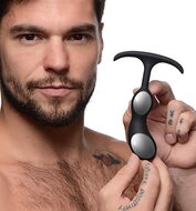 Heavy Hitters - Siliconen Prostaat Plug met Metalen Kogels - Maat L