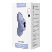 Svakom - Echo 2 - Flexibele Vinger Vibrator - App Control - Sky Blue