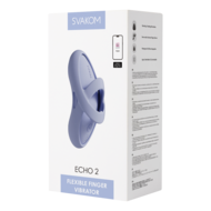 Svakom - Echo 2 - Flexibele Vinger Vibrator - App Control - Sky Blue
