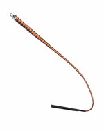 RISE - BDSM Zweep - Feather Slim Single Tail - Oranje/Zwart