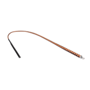RISE - BDSM Zweep - Feather Slim Single Tail - Oranje/Zwart