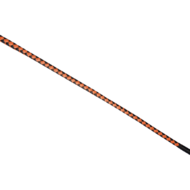 RISE - BDSM Zweep - Feather Slim Single Tail - Oranje/Zwart