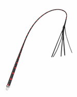 RISE - BDSM Zweep - Feather Single Tail - Zwart/Rood