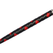 RISE - BDSM Zweep - Feather Single Tail - Zwart/Rood
