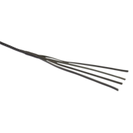 RISE - BDSM Zweep - Feather Single Tail - Zwart
