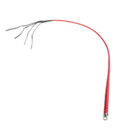 RISE - BDSM Zweep - Feather Single Tail - Rood