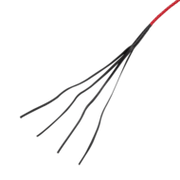 RISE - BDSM Zweep - Feather Single Tail - Rood