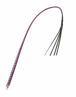 RISE - BDSM Zweep - Feather Hard Single Tail - Zwart/Paars