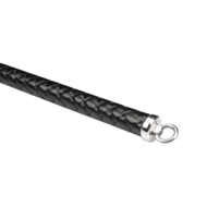 RISE - BDSM Zweep - Feather Hard Single Tail - Zwart/Paars