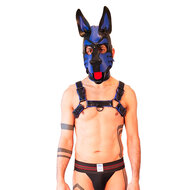 Brutus Vegan Bulldog Harnas - Zwart/Blauw - Maat L/XL