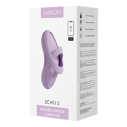Svakom - Echo 2 - Flexibele Vinger Vibrator - App Control - Pink Lilac