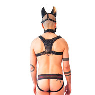 Brutus Vegan Puppy Harnas - Zwart - Maat L/XL