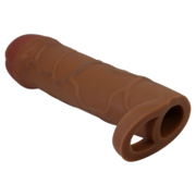 Pretty Love - Bunion - Verlengende Penis Sleeve met Cockring - 25mm - Bruin