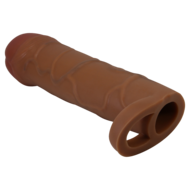 Pretty Love - Bunion - Verlengende Penis Sleeve met Cockring - 25mm - Bruin