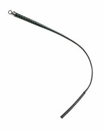 RISE - BDSM Zweep - Feather Slim Single Tail - Zwart/Groen