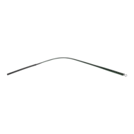 RISE - BDSM Zweep - Feather Slim Single Tail - Zwart/Groen