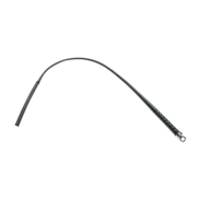 RISE - BDSM Zweep - Feather Slim Single Tail - Zwart/Groen
