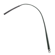RISE - BDSM Zweep - Feather Slim Single Tail - Zwart/Groen