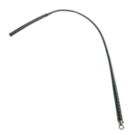 RISE - BDSM Zweep - Feather Slim Single Tail - Zwart/Groen