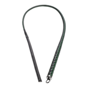 RISE - BDSM Zweep - Feather Slim Single Tail - Zwart/Groen
